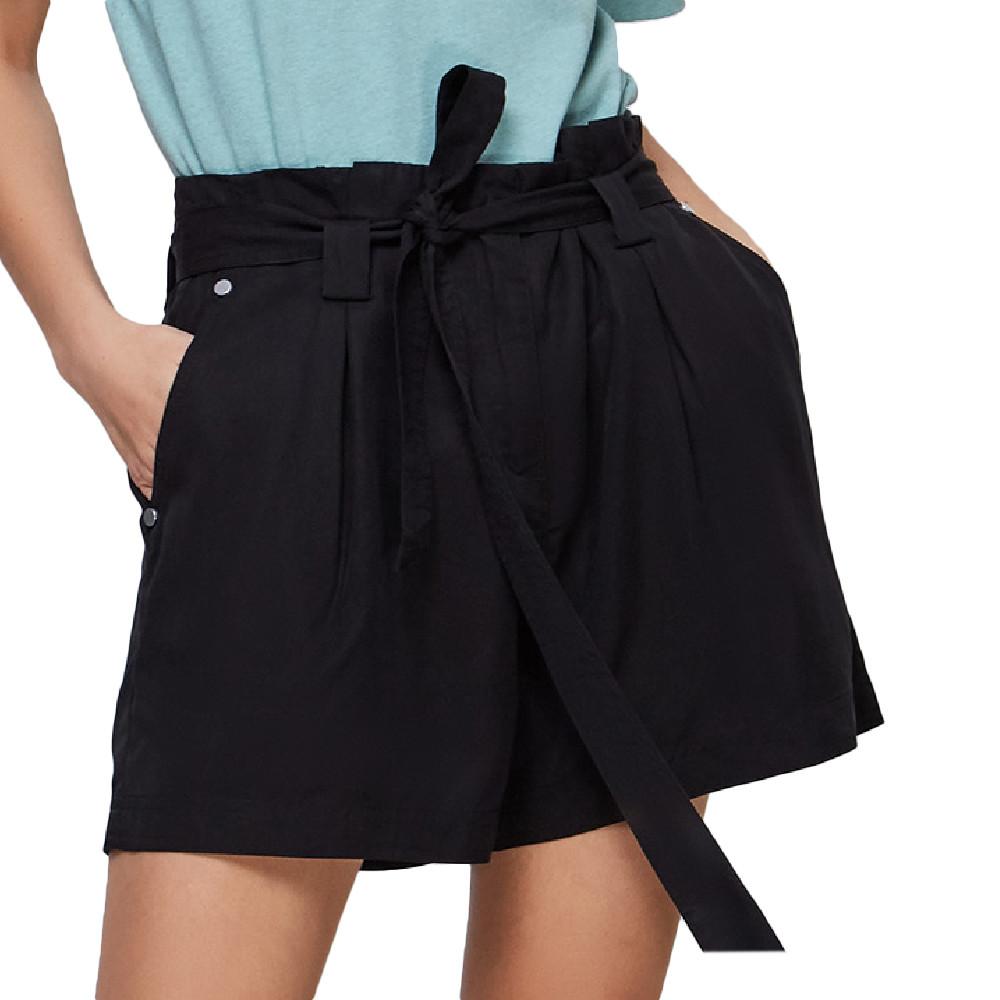 Short Noir Femme Superdry Desert Paper pas cher