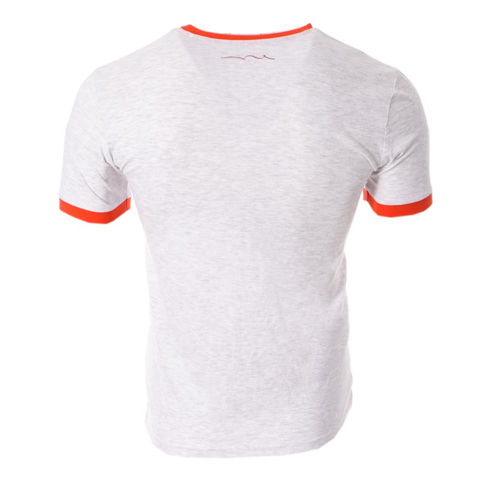 T-shirt Blanc Chiné homme Teddy Smith ticlass 3 vue 2