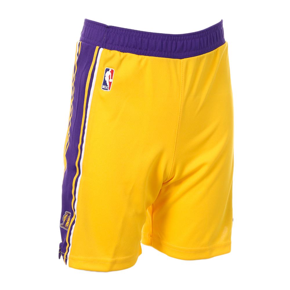 Short de Basketball Violet Jaune Garcon NBA Los Angeles Laskers Espace des marques