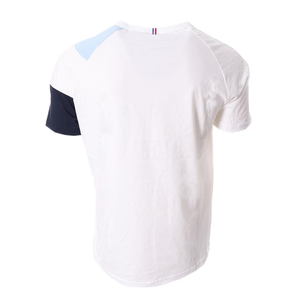 T-shirt Blanc/Bleu Homme Le Coq Sportif Fanwear vue 2