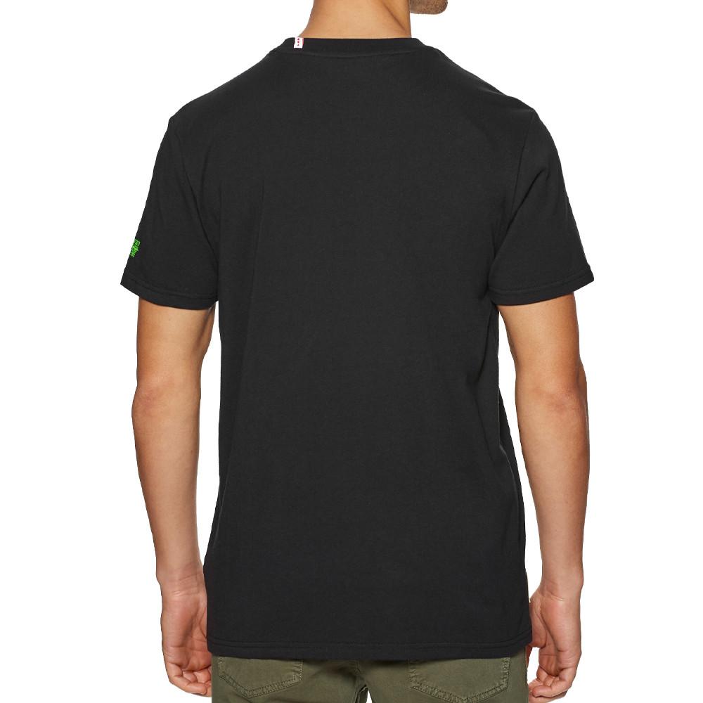 T-shirt Noir Homme Globe Skull vue 2