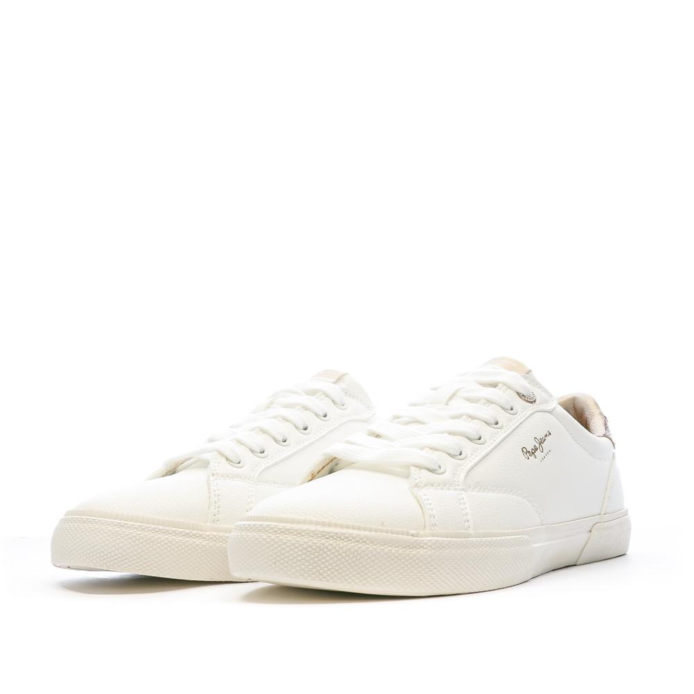 Baskets Blanche Femme Pepe jeans Kenton Class vue 6
