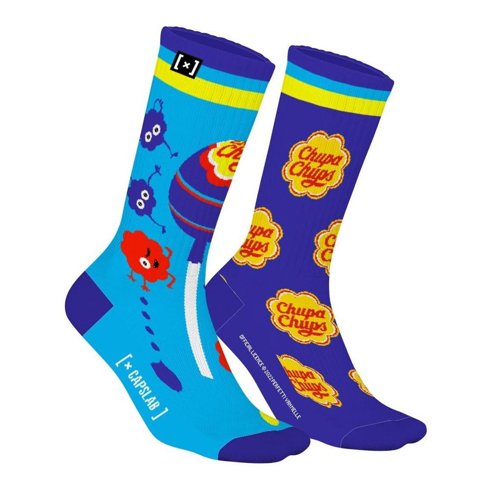 X1 Paires de Chaussettes Bleu Capslab Chupa chups pas cher