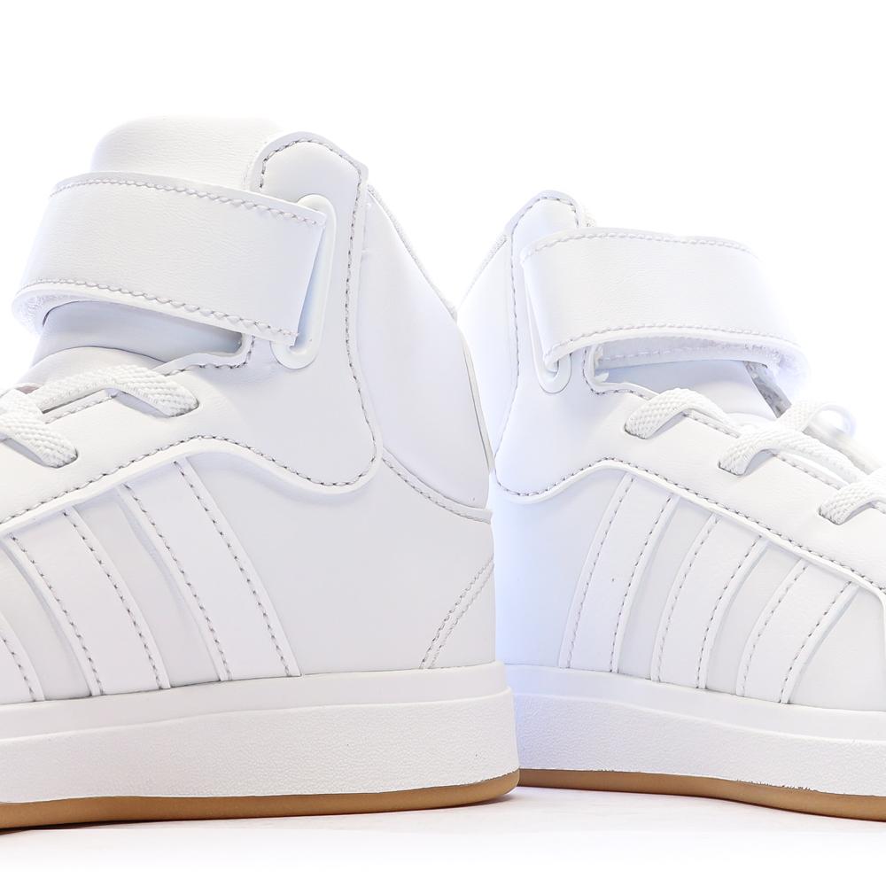 Baskets Blanc Mixte Adidas Grand Court Mid Shoes vue 7