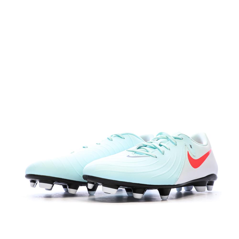 Chaussures de Foot Bleu Clair Homme Nike Phantom GX II Club FG/MG vue 6