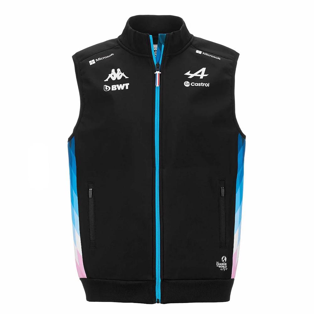 Veste Sans Manches Noire/Turquoise Homme Kappa Abosle pas cher