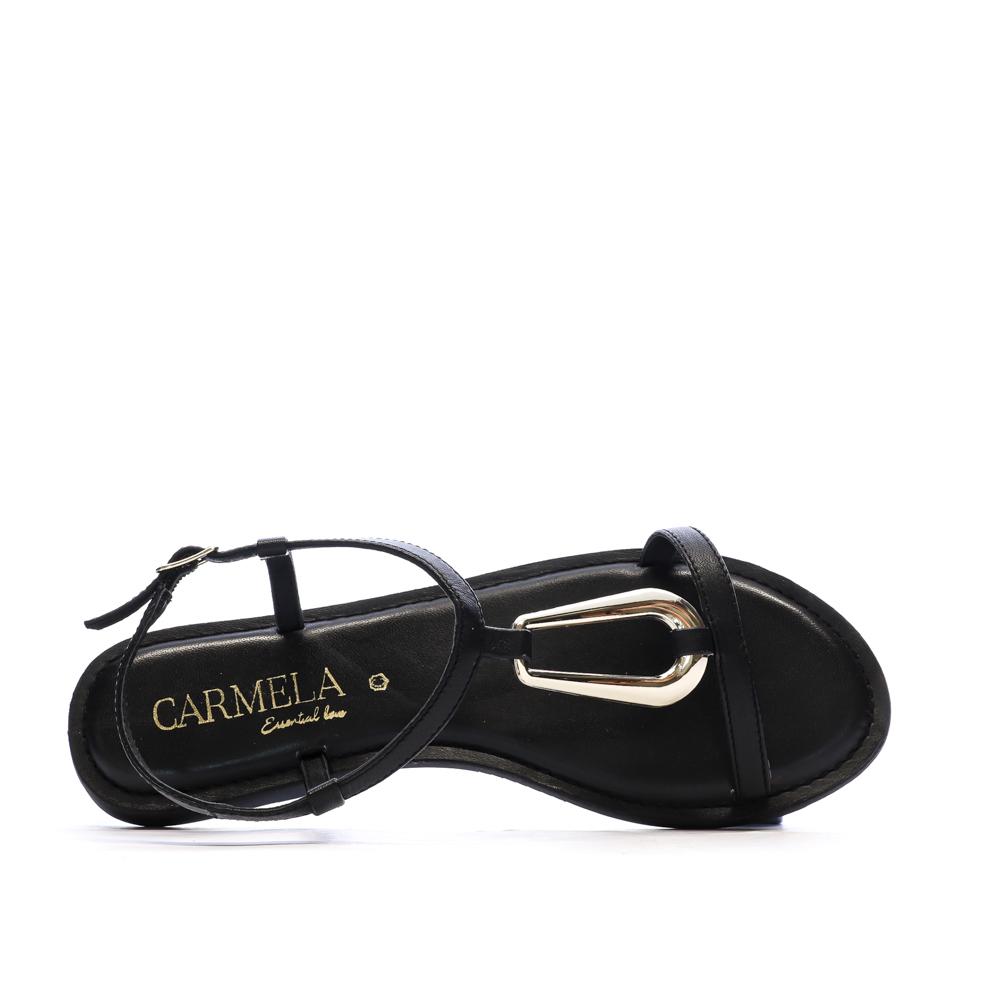 Sandales Noires Femme Carmela T vue 4