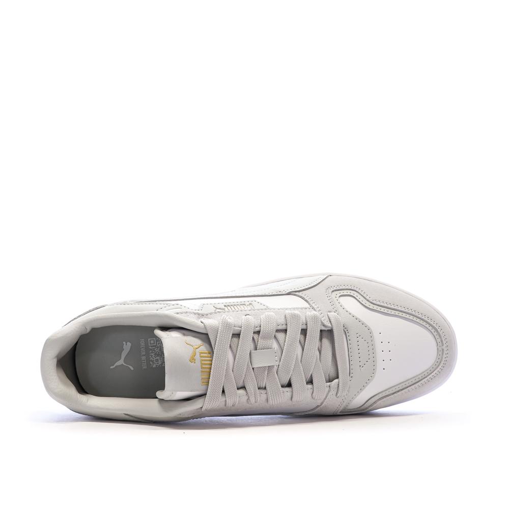 Baskets Gris/Blanc Homme Puma Court Classic Street vue 4