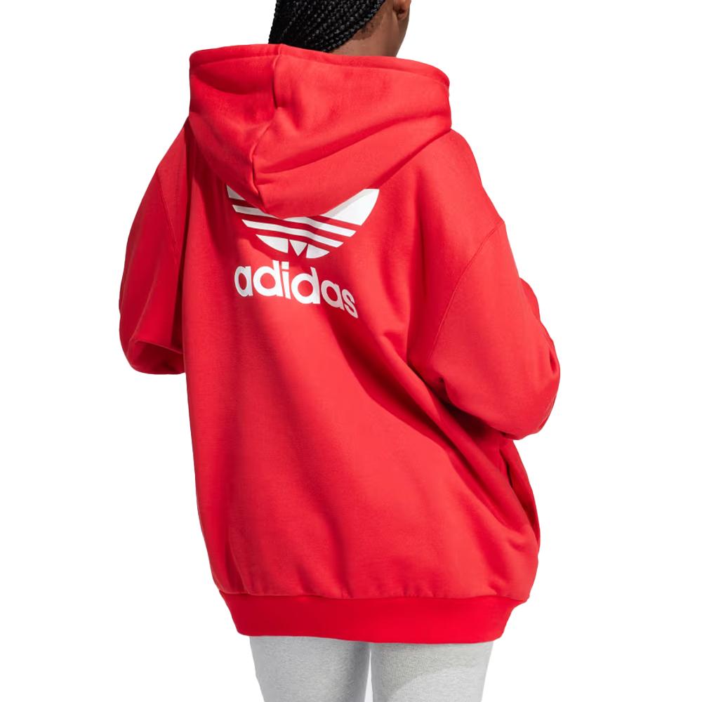 Sweat Rouge Femme Adidas IP0585 vue 2