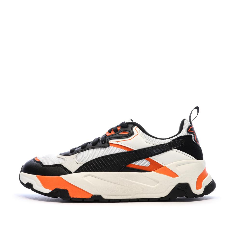 Baskets Noir/Orange/Ecru Homme Puma Trinity pas cher