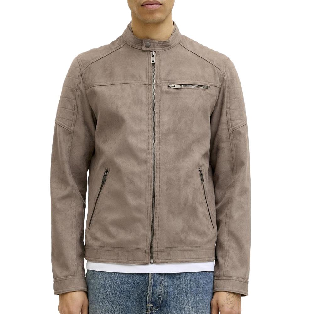 Veste Suédine Beige Homme Jack & Jones Tano1 pas cher