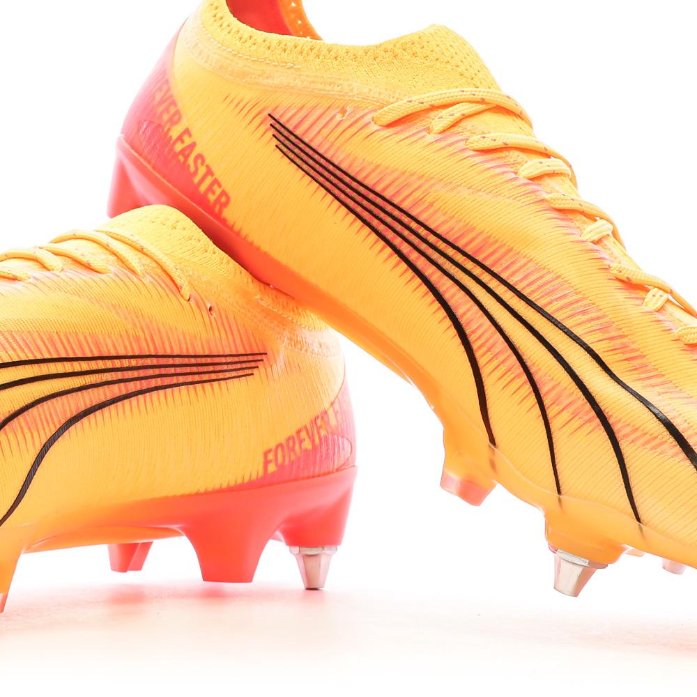 Chaussures de football Orange/Rose Homme Puma Ultra Ultimate vue 7