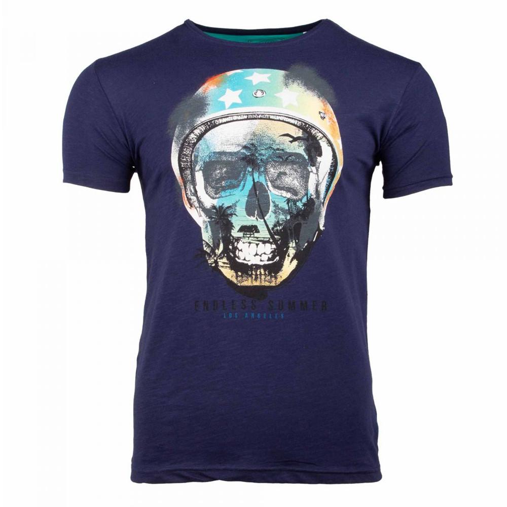 T-shirt Marine Homme La Maison Blaggio Madisson pas cher