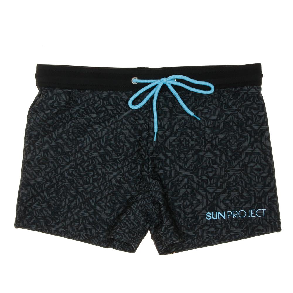 Maillot de bain Noir/Bleu Homme Sun Project Floral Print pas cher
