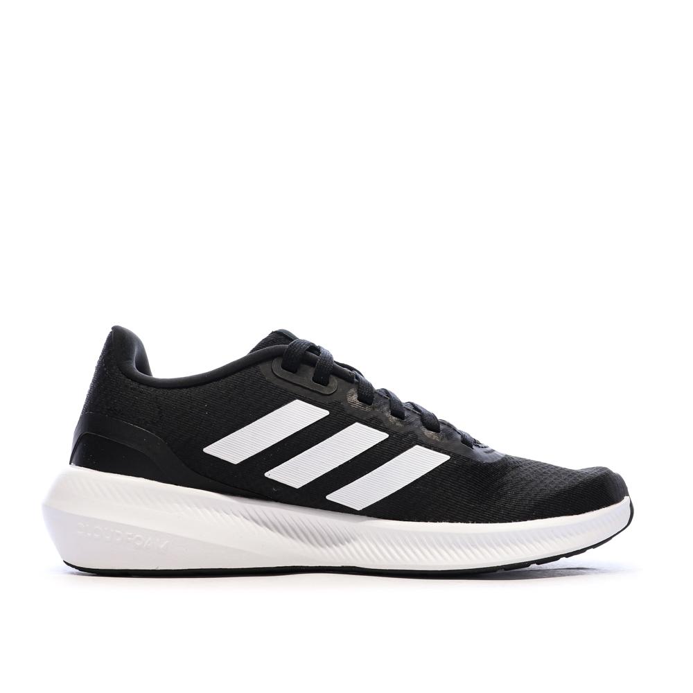 Baskets Noires/Blanches Femme Adidas Runfalcon vue 2