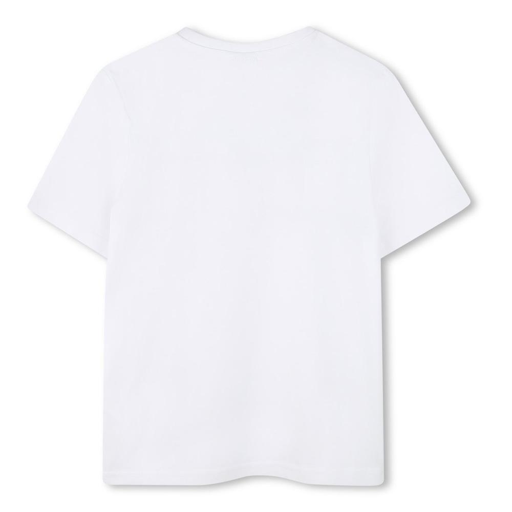 Weißes T-Shirt für Jungen von Hugo Boss J52701 Ansicht 2