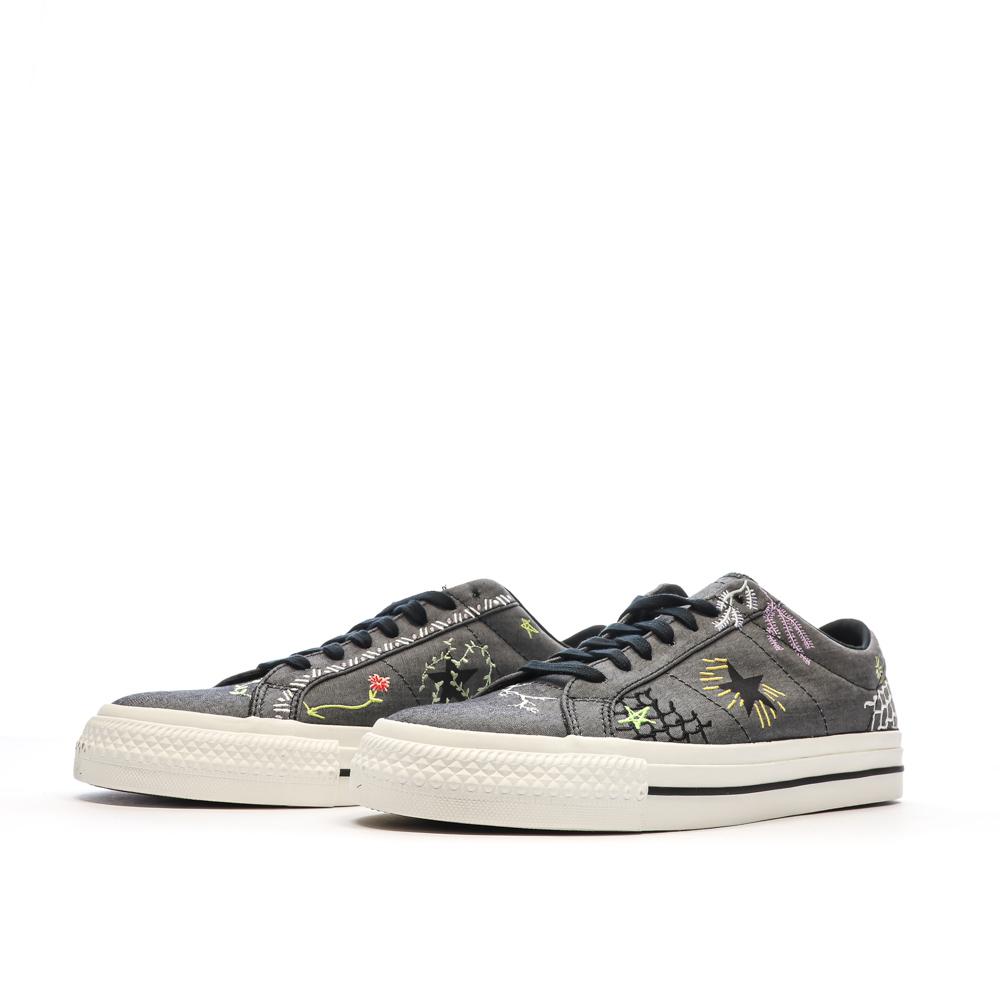 Baskets Noires loisirs Homme Converse One Star Pro A03666C vue 6