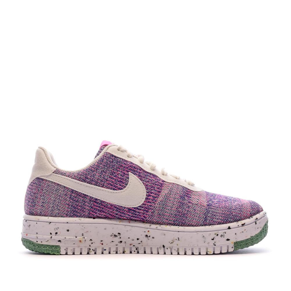 Air Force 1 Baskets Rose/Violet Femme Nike Crater Flyknit vue 2