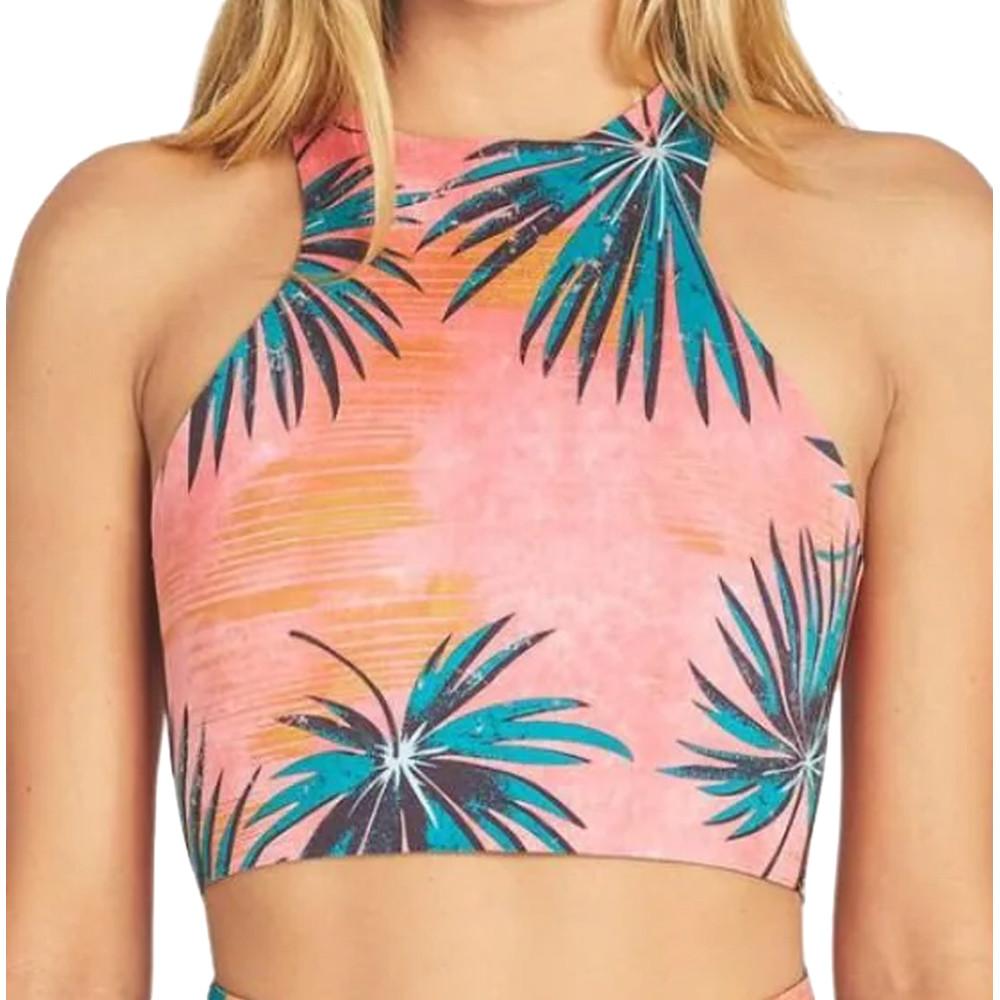Top Néoprène Rose à Motifs Femme Billabong Sleeveless Sea pas cher