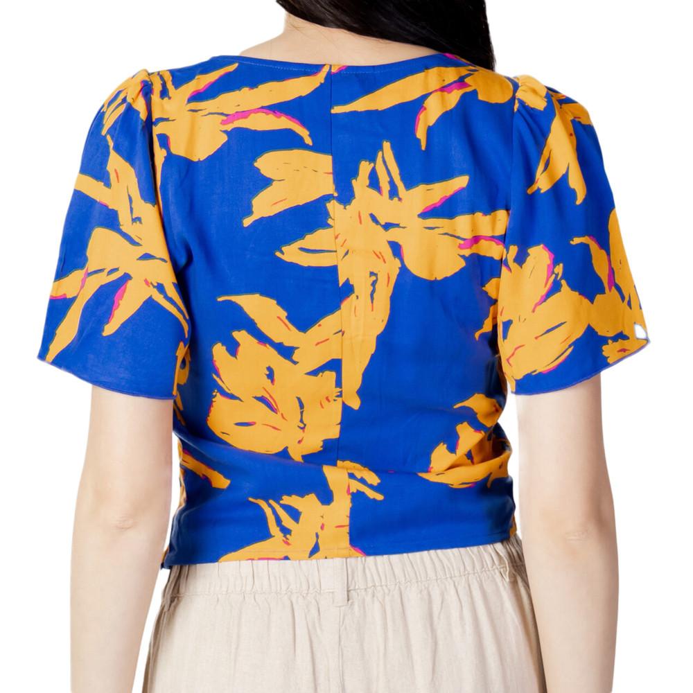 Blouse Bleu/Orange à Motifs Femme Only Alma vue 2