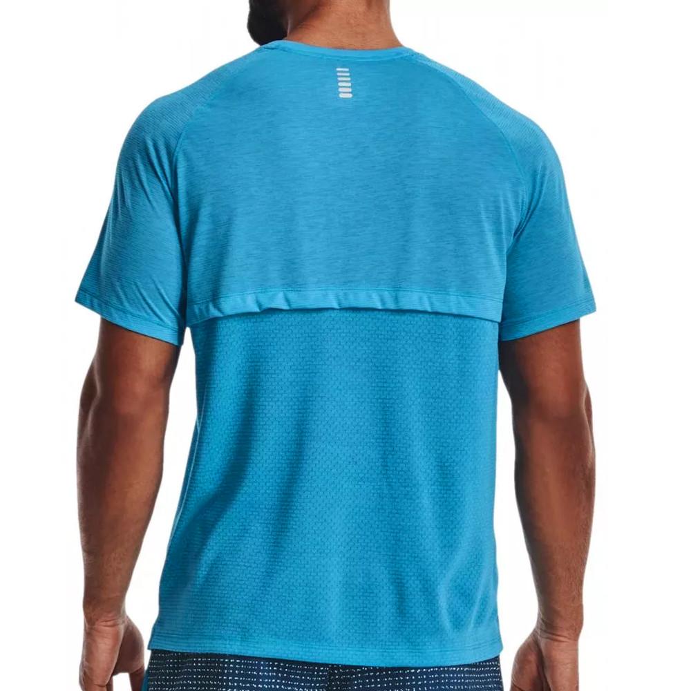 T-shirt Bleu Homme Under Armour Ua Streaker vue 2