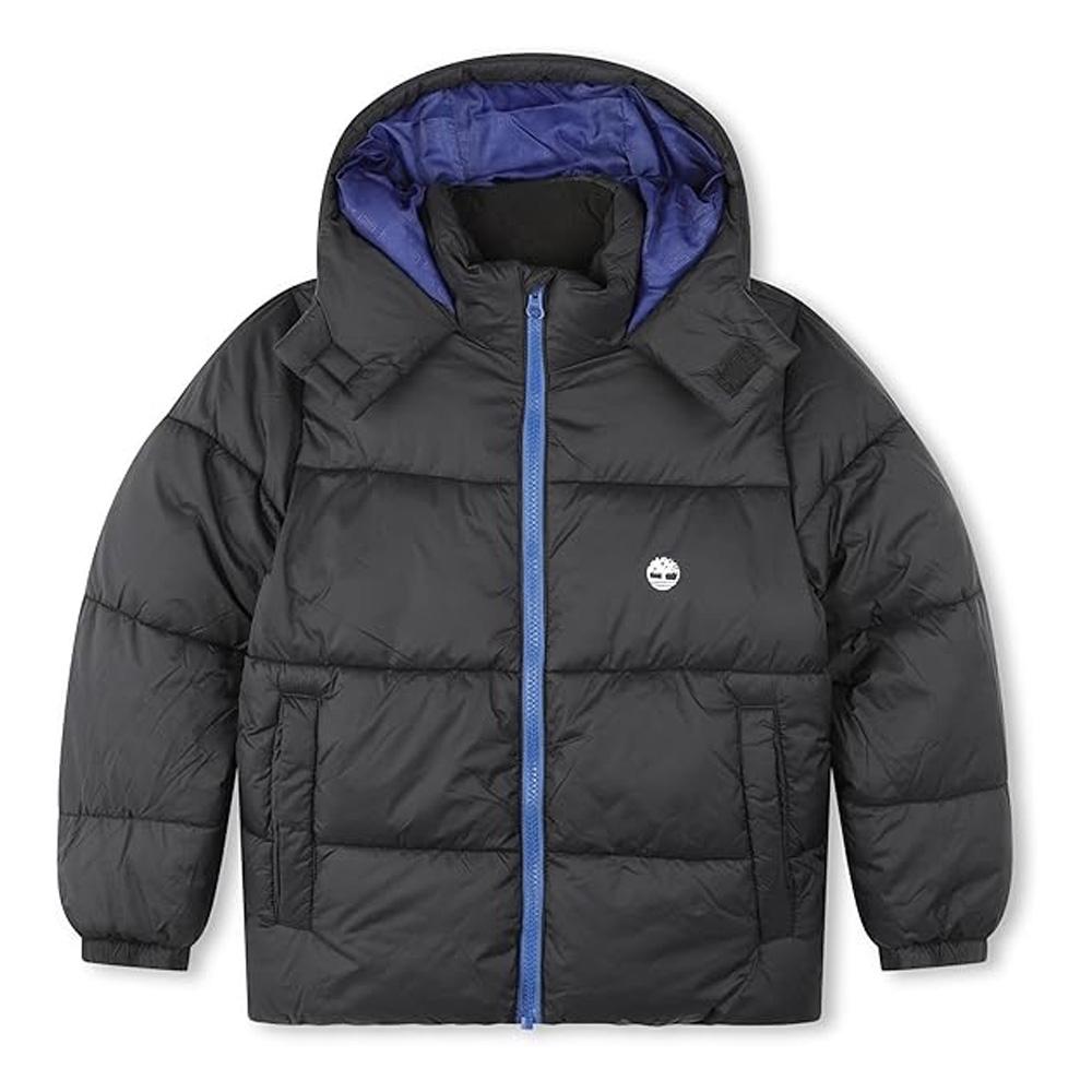 Doudoune Noir/Bleu Garçon Timberland T26593 pas cher