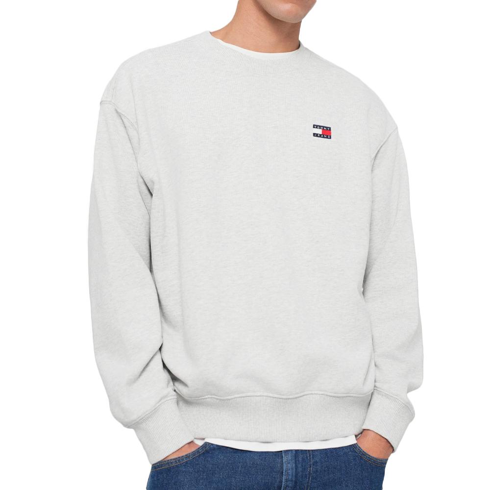 Sweat Gris Homme Tommy Hilfiger Badges vue 2