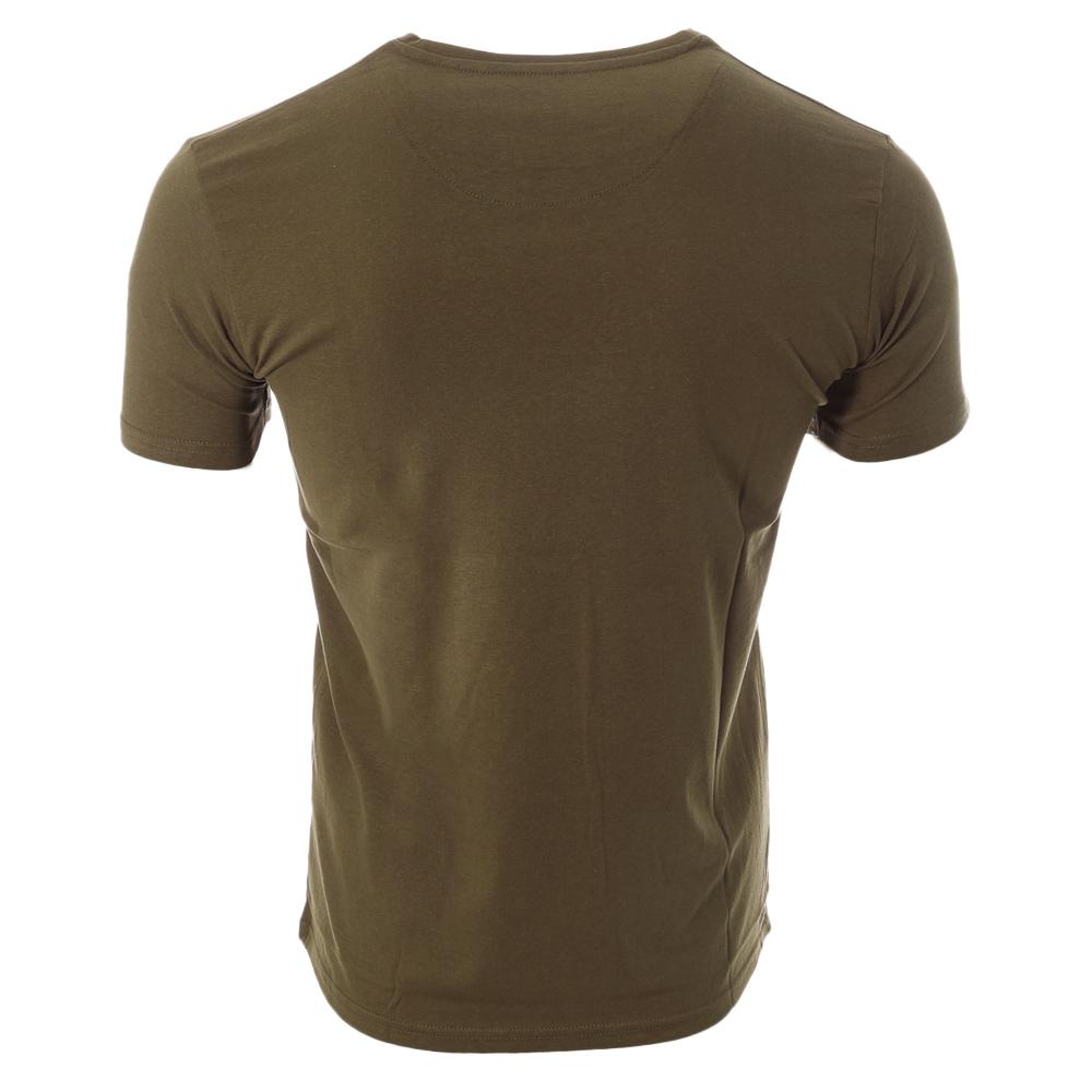T-shirt Kaki/Blanc Homme Best Mountain 2002 vue 2