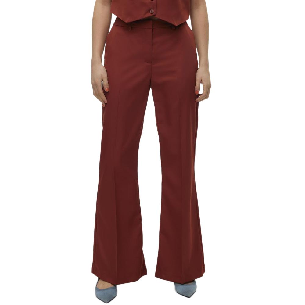 Pantalon à Pinces Terracotta Femme Vero Moda Tara pas cher