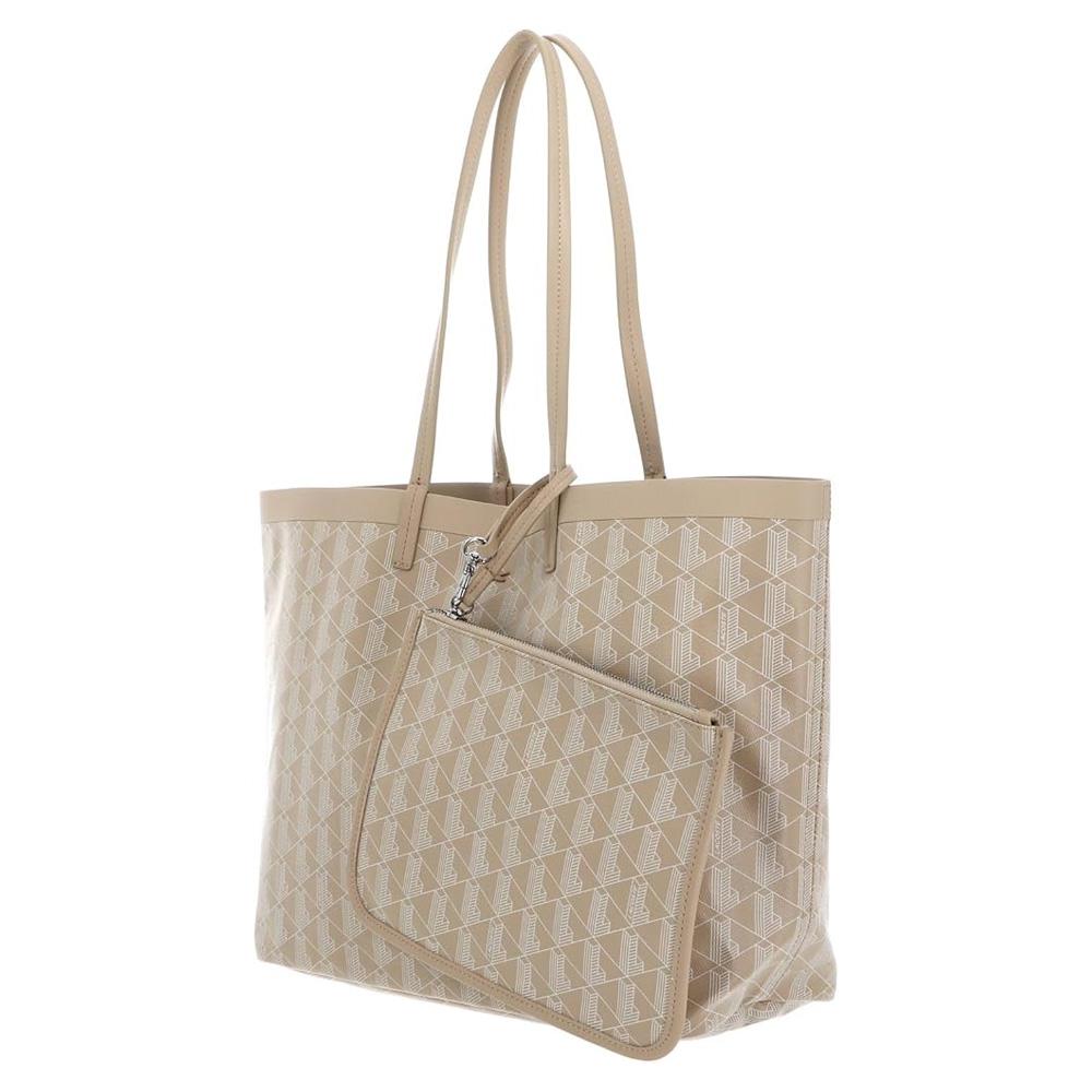 Sac Cabas Beige Clair Femme Lacoste Zely vue 2