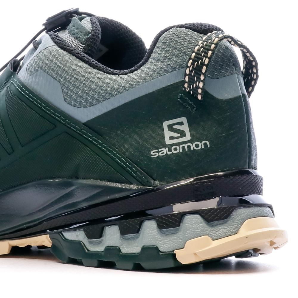 Chaussures de trail Vertes Mixte Salomon XA Wild vue 7