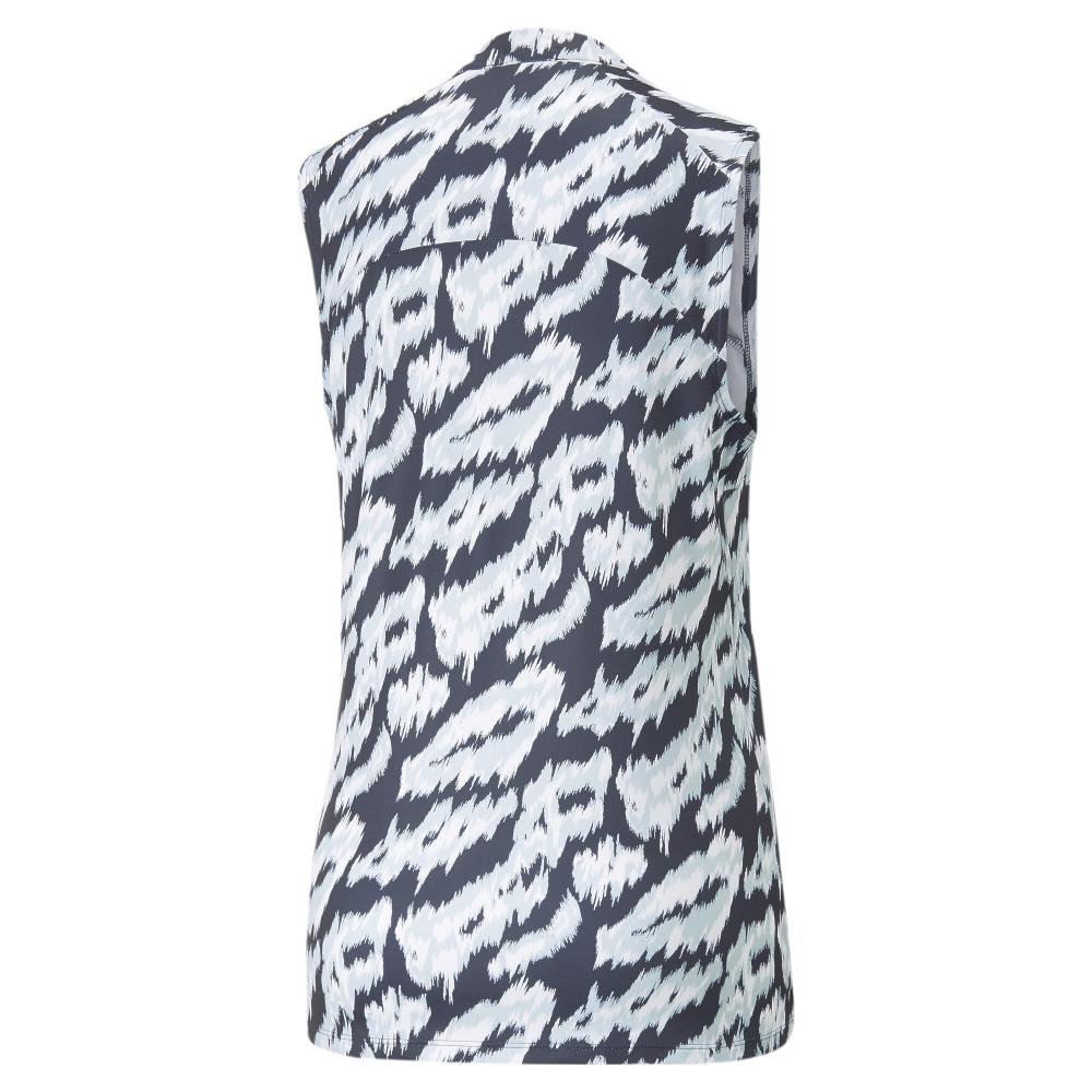Polo Blanc/Marine Femme Puma Animal vue 2