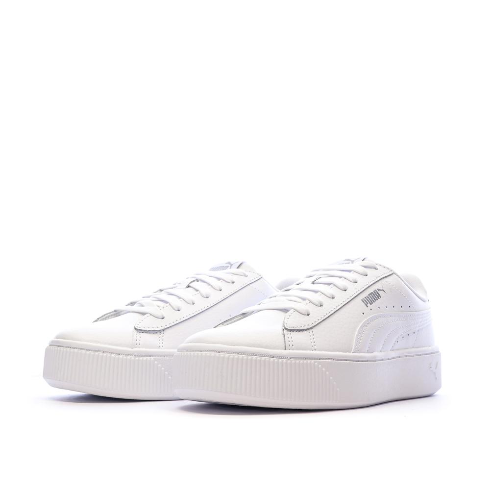 Baskets Blanches Femme Puma Vikky vue 6