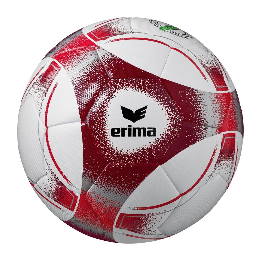 Ballon de Foot Blanc/Rouge Erima Hybrid Training 2.0 pas cher