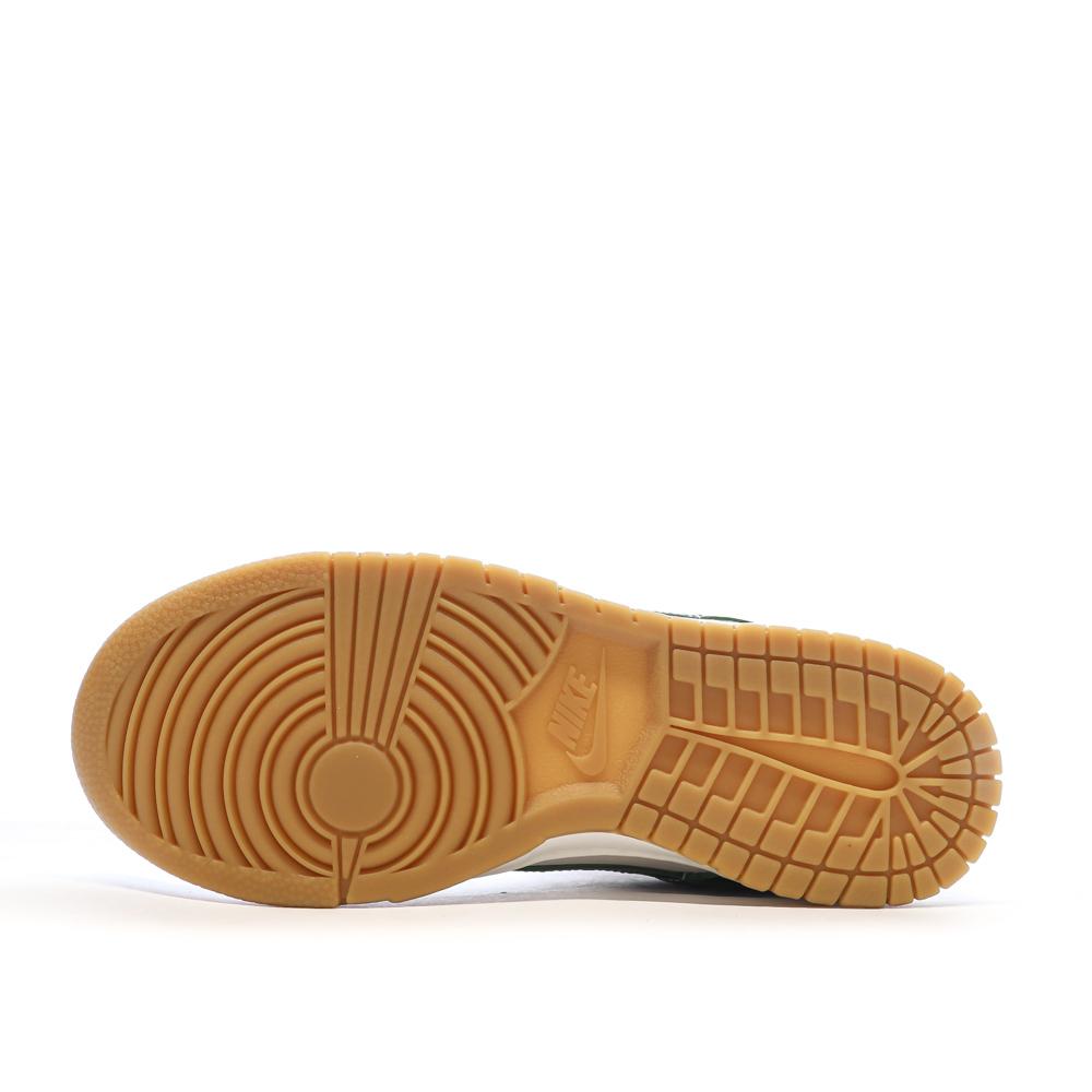 Baskets Blanches/Vertes Femme Nike Dunk Low vue 5