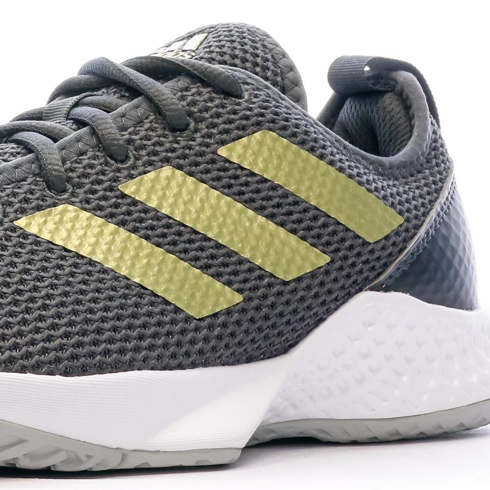 Chaussures De Running Gris Femme Adidas Court Control vue 7