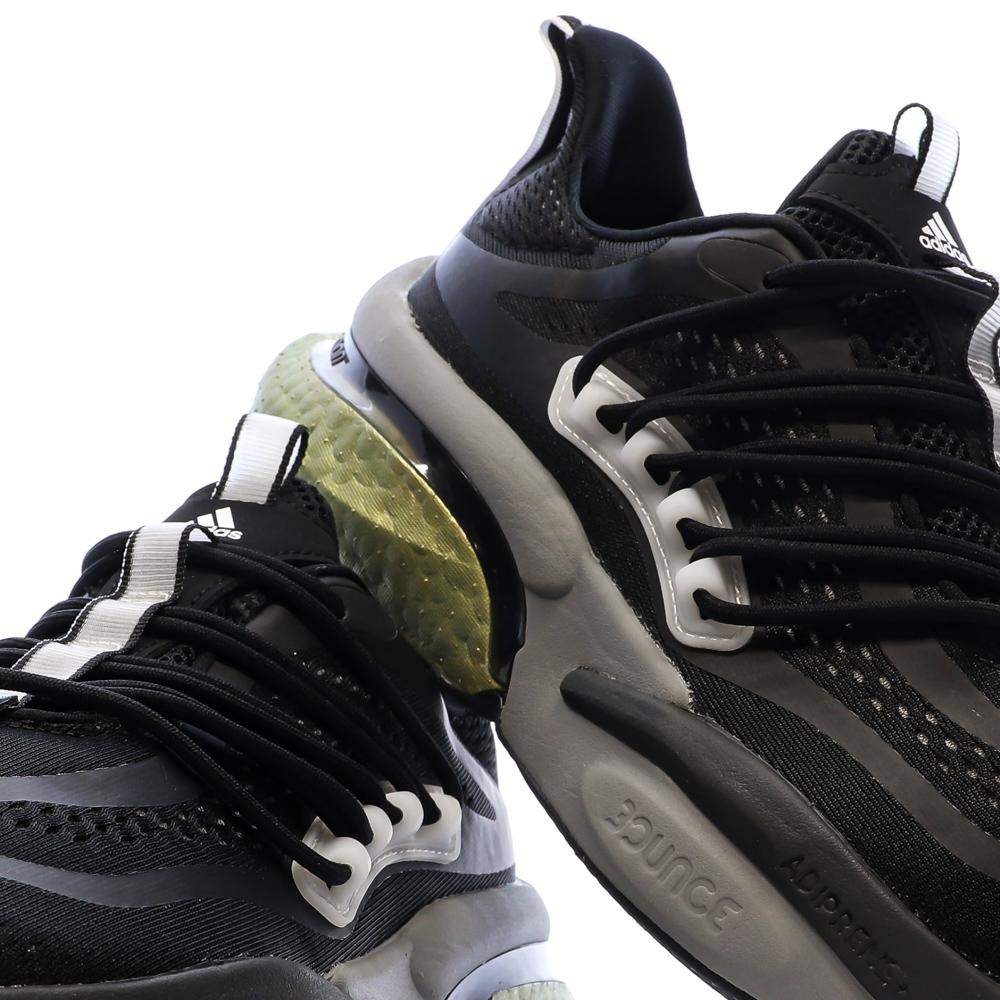 Baskets Noires/Grises Homme Adidas Alphaboost vue 7