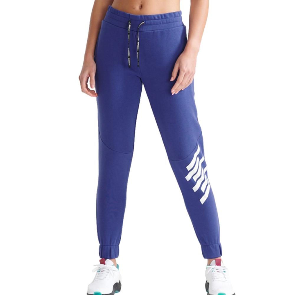 Jogging Bleu Femme Superdry Train Core pas cher