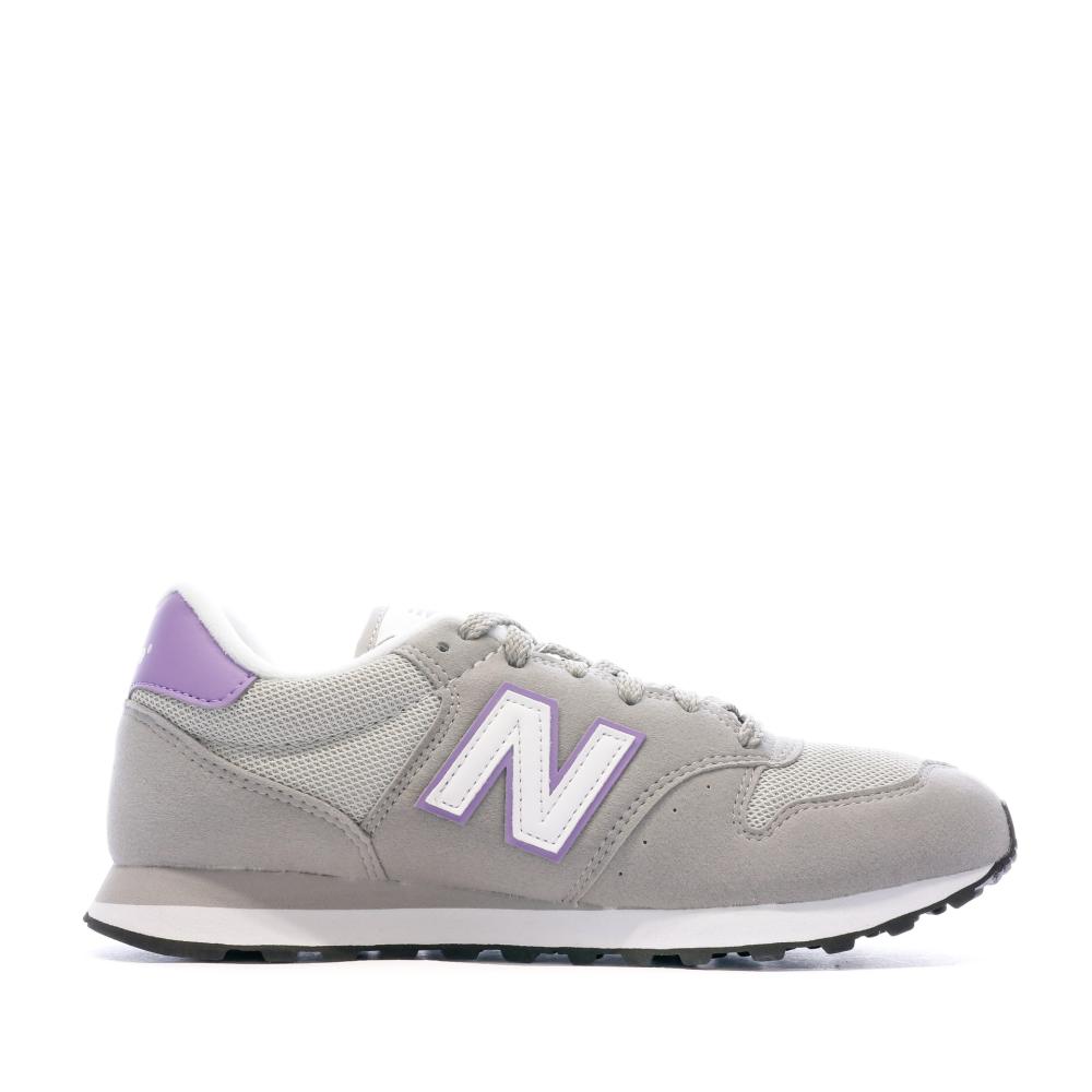 Baskets Gris/Violet Femme New Balance GW500 vue 2