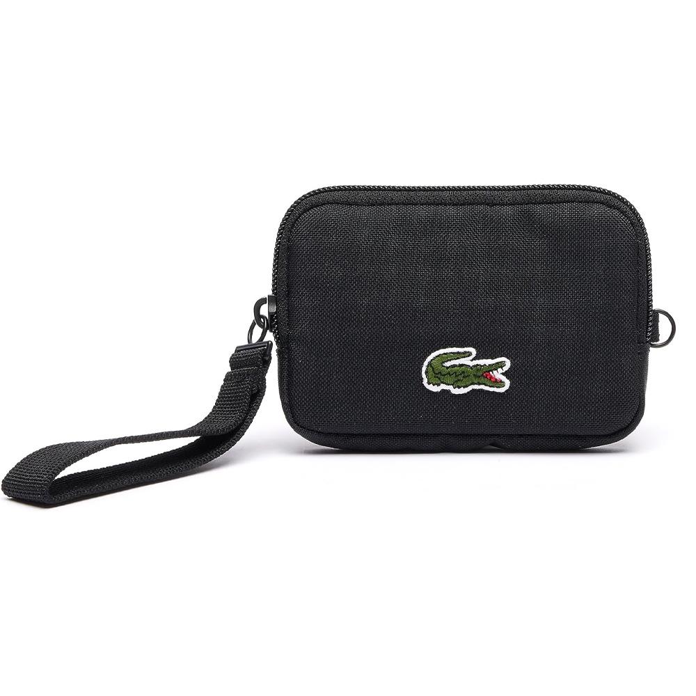 Portefeuilles Noir Homme Lacoste Zip Wallet pas cher