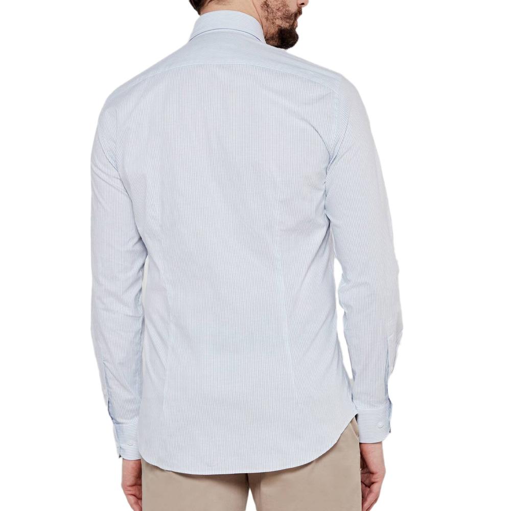 Chemise Blanche/Bleu Homme Tommy Hilfiger Strch Poplin vue 2
