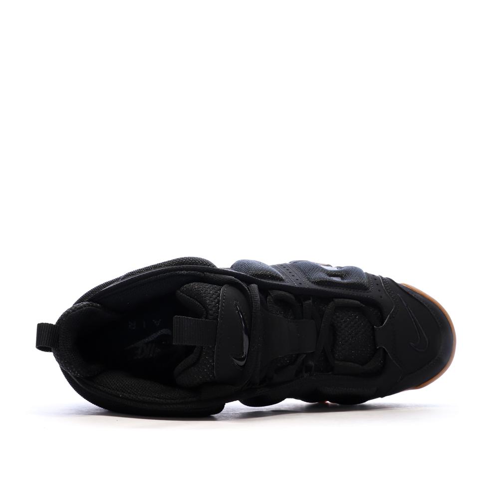 Basket Noir Homme NIKE Air More Uptempo Low Gomme vue 4