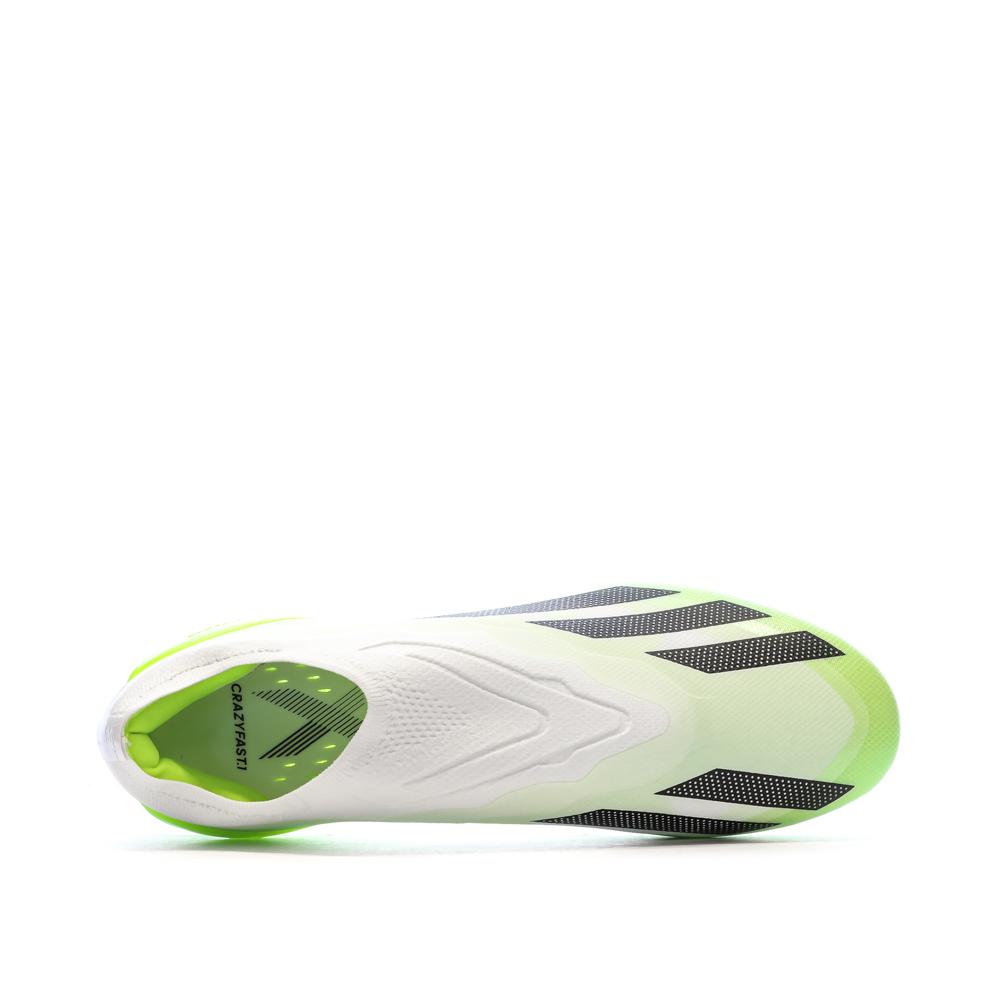Chaussures de Foot Blanc/Jaune Adidas X Crazyfast.1 Ll SG vue 4