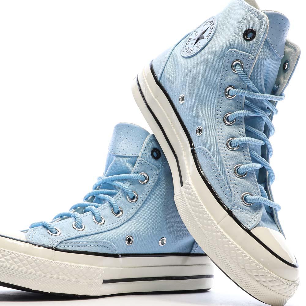 Baskets Bleues Mixte Converse Chuck 70 Court vue 7
