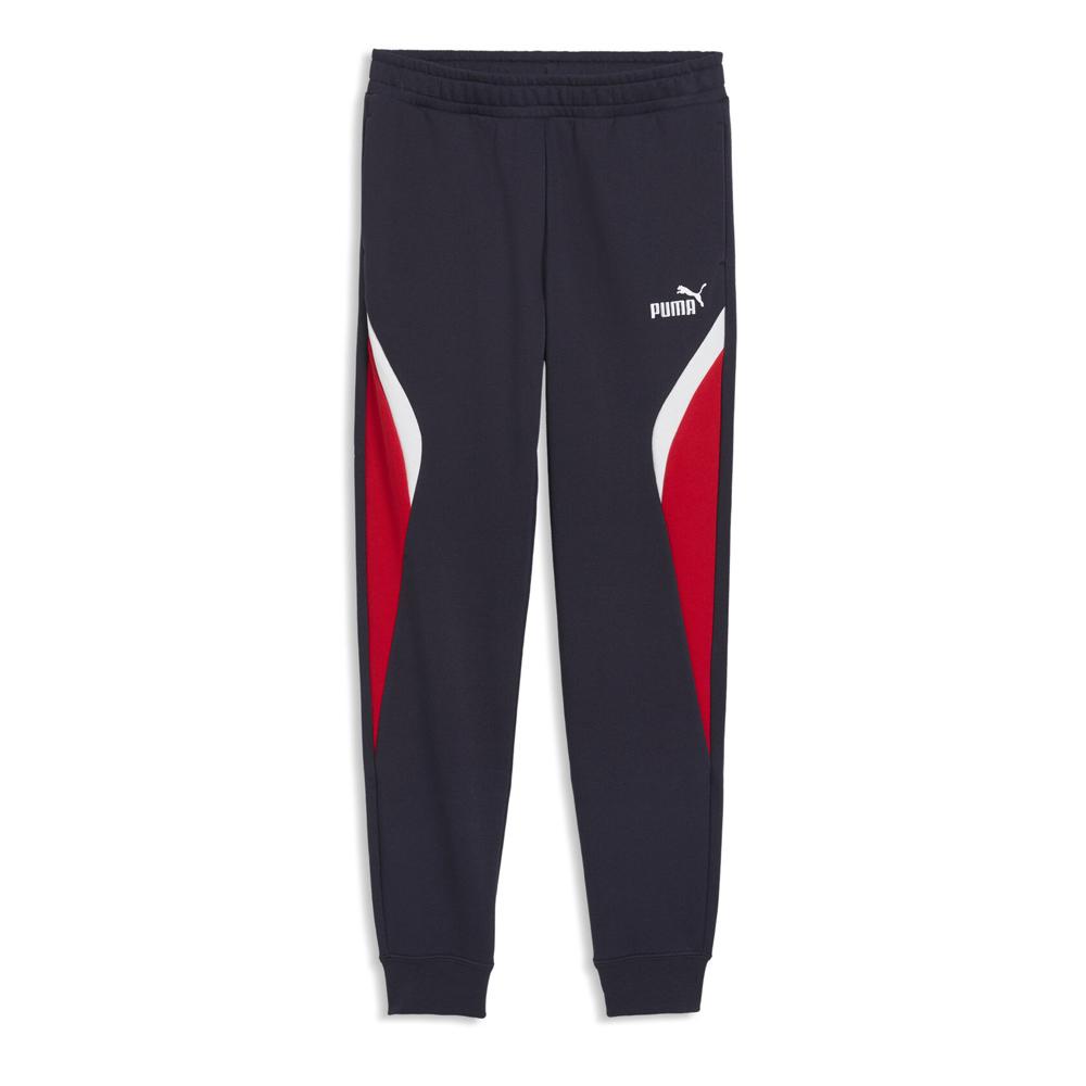 Jogging Marine/Rouge Garçon Puma Ess Block Sweatpants pas cher