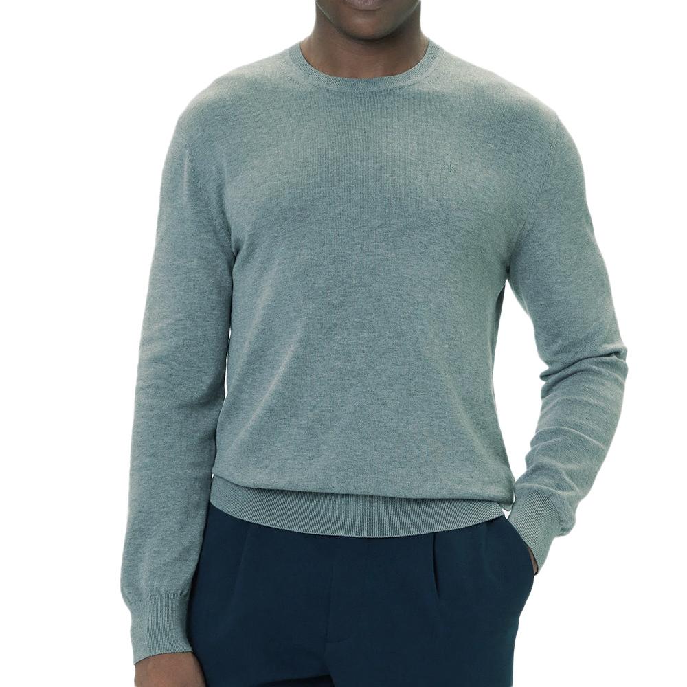 Pull Bleu Homme Calvin Klein Jeans Ls Supima LV040BM343 pas cher