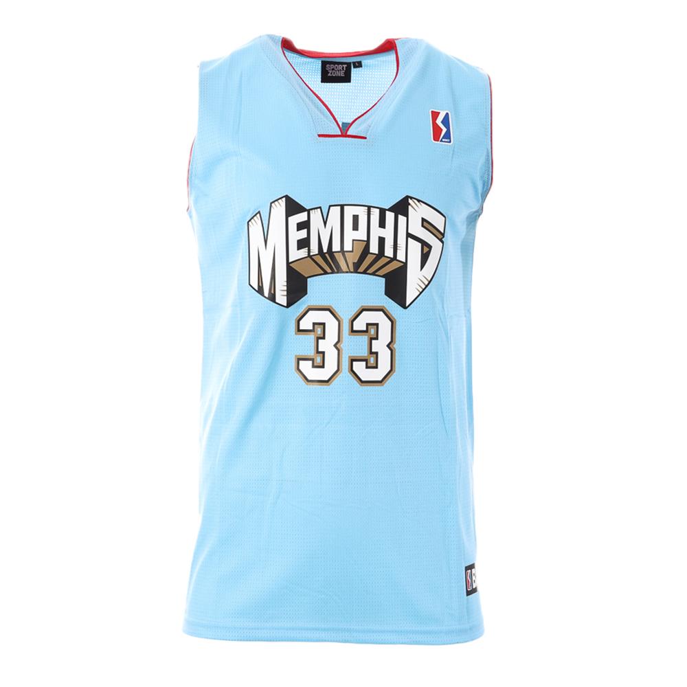 Memphis Maillot Bleu Homme Sport Zone Tank pas cher