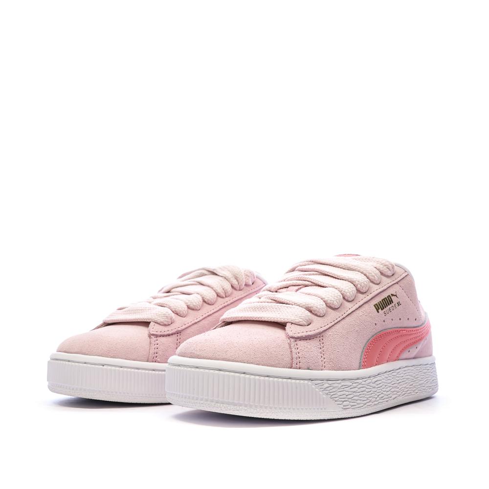 Baskets Rose Fille Puma Suede Xl Jr vue 6