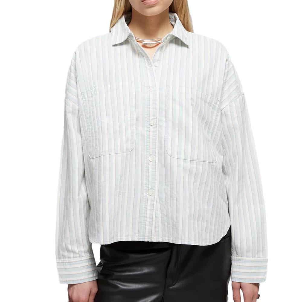 Camiseta Mujer Blanco/Azul Vans Antica barato