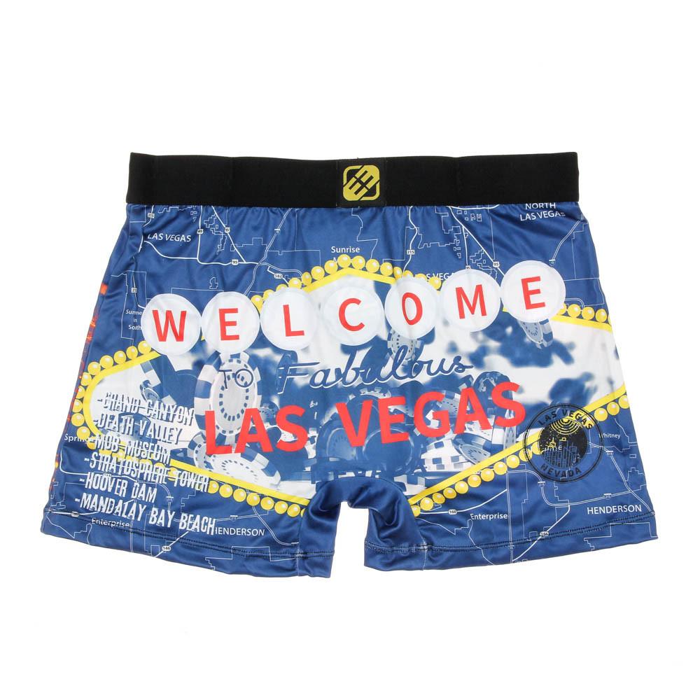 Boxer Bleu/Jaune Homme FreegunLas Vegas vue 2